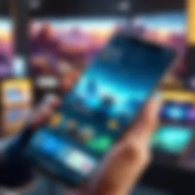 Multiplayer Experience in Mobile Games Captivating mobile game interface showcasing multiplayer features