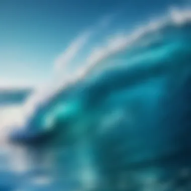 A calming ocean waves motion wallpaper that soothes the mind.