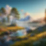 A mesmerizing motion wallpaper showcasing a serene landscape.