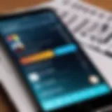 A close-up view of a smartphone displaying a music identification app in action.