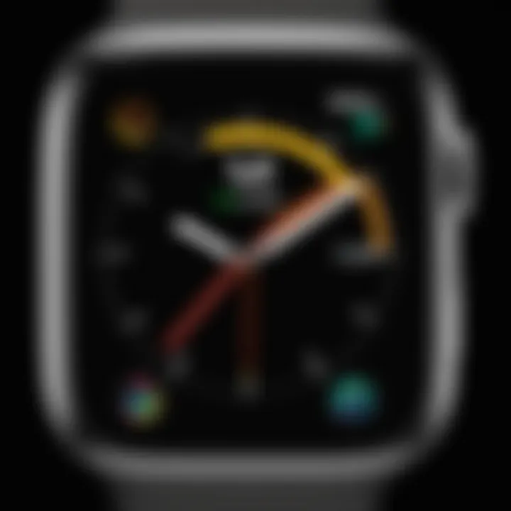 Sporty Apple Watch face tailored for fitness enthusiasts