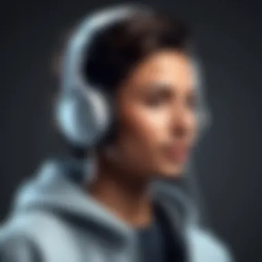 Enhanced User Experience with Non-Subscription Apps A person enjoying music through headphones, illustrating a positive user experience.