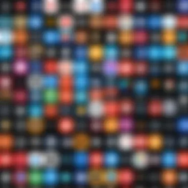 Diverse Music Apps A collage of popular offline music app logos