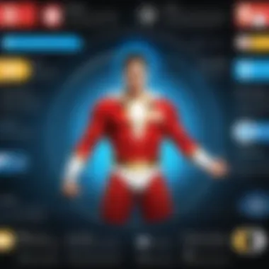 Historical timeline showcasing Shazam's evolution