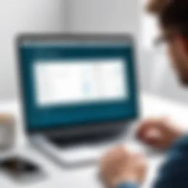 Evaluating Financial Alternatives A person analyzing financial options on a laptop