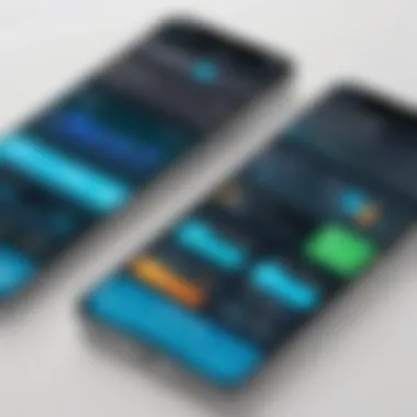 Comparative Analysis of Financial Apps A graphic representation of app features comparison