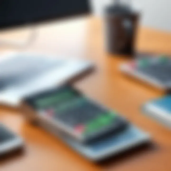 A close-up of a credit card and calculator on a desk