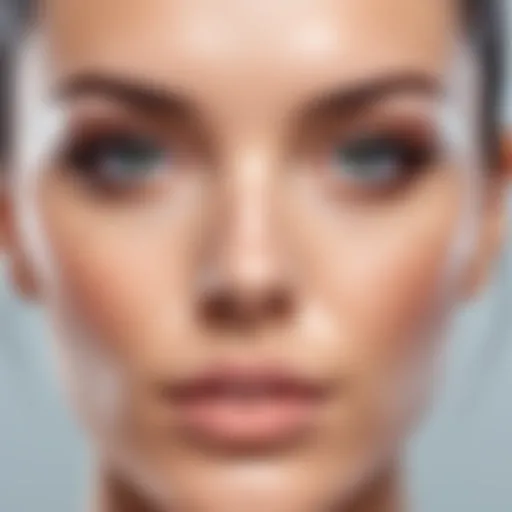 Innovative software interface showcasing facial transformations