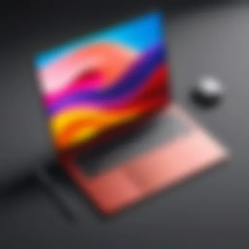 Vibrant color palette of Surface Laptop Studio