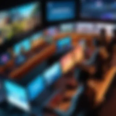 Community Engagement in Gaming A community of gamers interacting online, sharing experiences