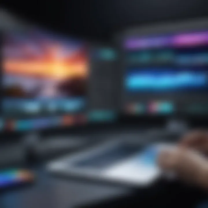 Creative visualization of editing capabilities with montage apps