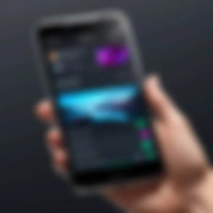 Screenshot of a user-friendly interface of a top montage app
