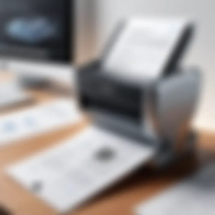 Different document types being scanned using various apps