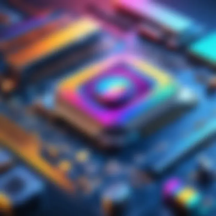 A colorful illustration created using the drawing software
