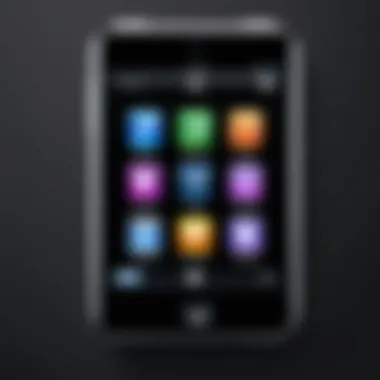 User Interface of iPod App on Android User interface of the iPod app on Android showcasing its design and features