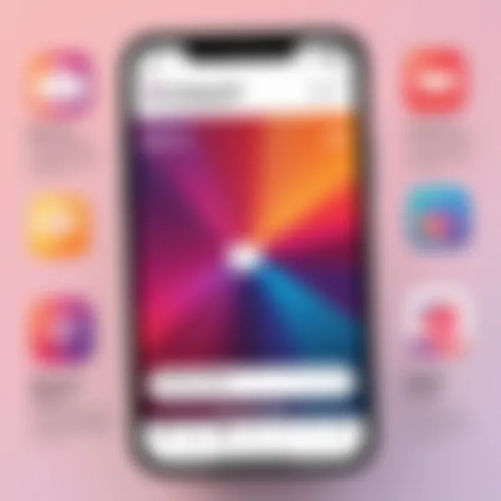 An infographic illustrating the Instagram Stories feature