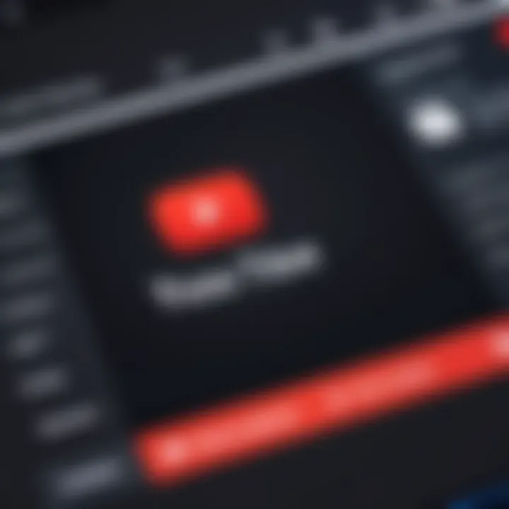Visual of YouTube interface featuring audiobook content