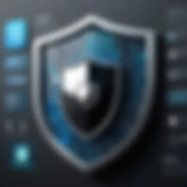 A shield symbolizing security features in apps