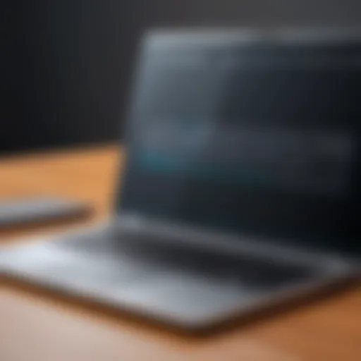 A laptop with a closed sliding camera cover showcasing privacy protection