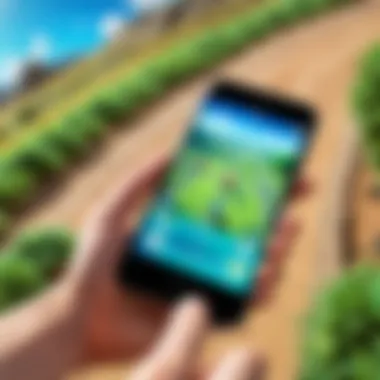 Pokémon Game on iPhone Emulator A captivating screenshot of a Pokémon game running on an iPhone emulator