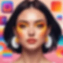 A vibrant collection of Instagram filters showcasing diverse aesthetics
