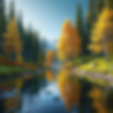 An artistic interpretation of video blurring in nature scenes