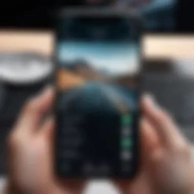 Navigating Video Screensaver Settings User navigating through video screensaver settings on iPhone