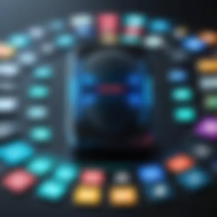 An array of voice effect app interfaces showcasing diverse functionalities.