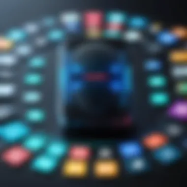 Diverse Functionalities of Voice Effect Apps An array of voice effect app interfaces showcasing diverse functionalities.