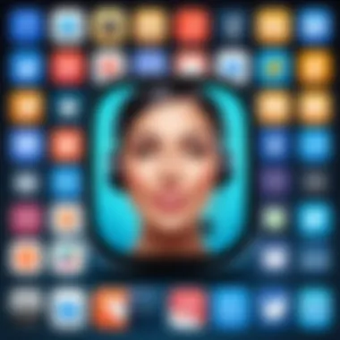 Popular Apps for Voice Transformation A collage of popular voice transformation applications.