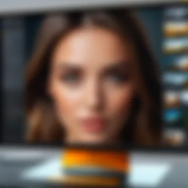 Features of Fac Photo Editor Detailed features of Fac Photo Editor displayed on a screen