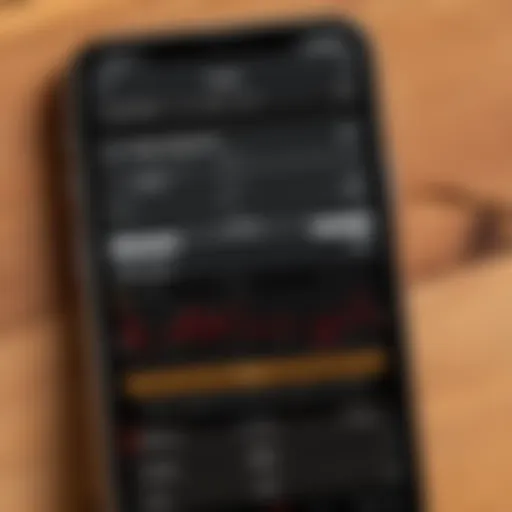 User interface of the Fender Bass Tuner app showcasing its sleek design