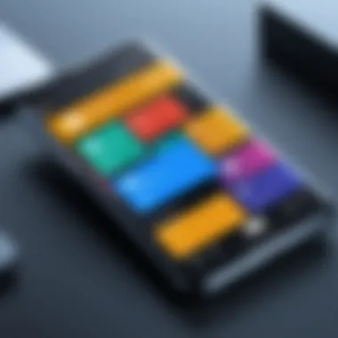 File Organization in File Explorer User interface of a file explorer app showcasing file organization