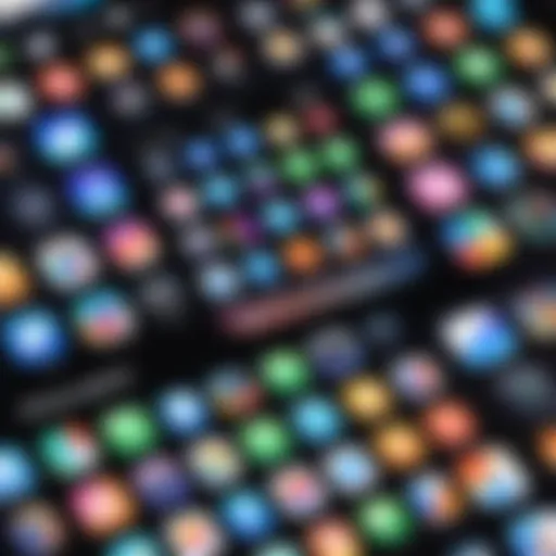Exploring various app stores on an iPhone