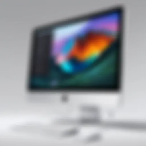 A serene iMac desktop with unresponsive application