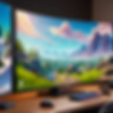 Fortnite Graphics Settings Display Fortnite gameplay screenshot showcasing graphics settings