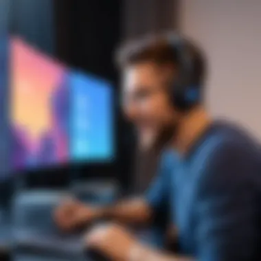 User Testing Voice Effects on Discord A user testing different voice effects during a Discord call.