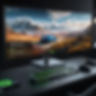 Evaluating Performance of Cloud Gaming Performance metrics of GeForce Now displayed on a screen