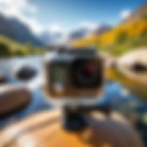 GoPro camera in action capturing stunning landscapes