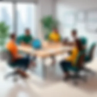 Boosting Business Communication through Grammarly A group of professionals collaborating with Grammarly on business documents