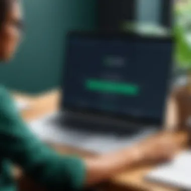 Enhancing Academic Writing with Grammarly A student using Grammarly on a laptop for academic writing