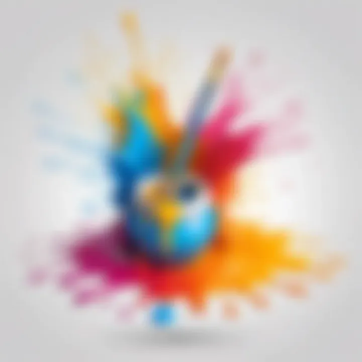 Creative painting features available in Paint for Mac