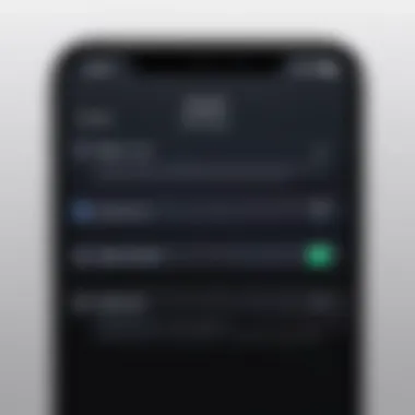 Password Recovery Interface for Apple ID Apple ID password recovery screen on iPhone