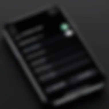 Settings Page for Apple ID Change Changing Apple ID settings on iPhone