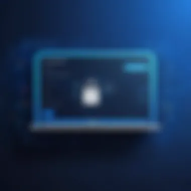 Importance of a Secure Password Illustration of a secure password concept