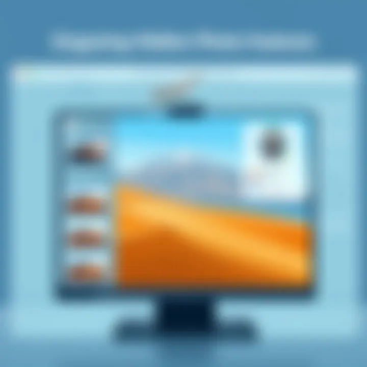 A digital gallery interface showcasing hidden photo features.