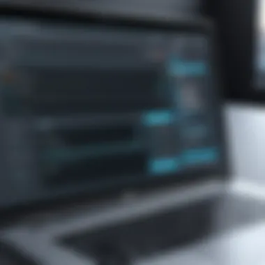 A Modern Snipping Tool Interface A sleek snipping tool interface on a laptop screen