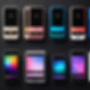 Historical timeline illustrating the evolution of Apple phone colors