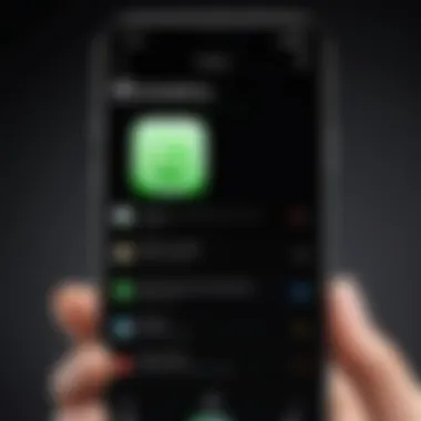 Activating FaceTime in Settings Settings menu for FaceTime activation