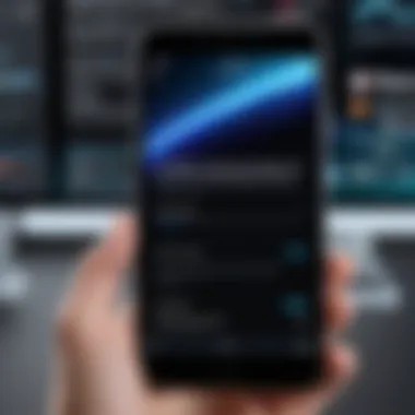 Showcasing the Final Video with Text Final video with added text on iPhone
